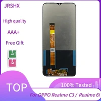 lcd for realme c3 rmx2027 rmx2021 rmx2020 lcd display with frame digitizer touch screen replacement for oppo realme c3 c 3 6 5