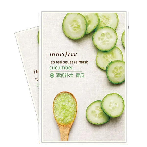 cucumber I'm REAL Корейская маска для лица tony moly, косметическая маска для лица, увлажняющая маска, контроль жирности, отбеливание сокращение пор, уход за кожей - Цвет: cucumber