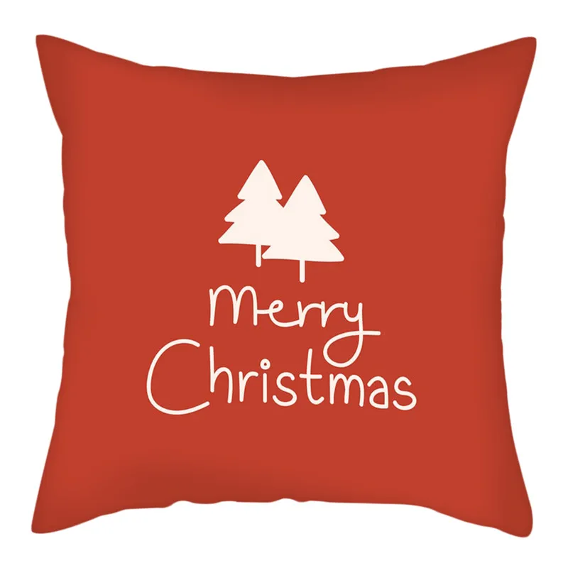 

Fuwatacchi Happy New Year Letters Cushion Covers Christmas Decorative Pillow Covers for Home Sofa Decoration Pillowcase 45*45cm