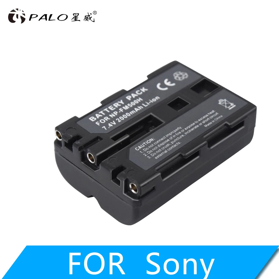 Palo 1 шт. 2000 мАч NP FM500H запасная Батарея цифровой камеры для Sony A57 A58 A65 A77 A99 A550 A560 A580