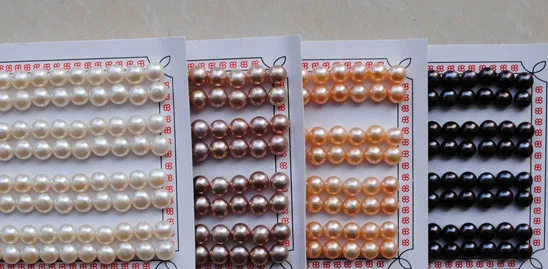 Жемчуг из натурального пресноводного жемчуга AAAA 4 цвета размер 6 7 мм модное