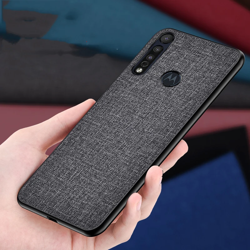 Классический тканевый чехол для Moto G8 Play G6 Plus E6 P30 note p30 play телефона с силиконовой