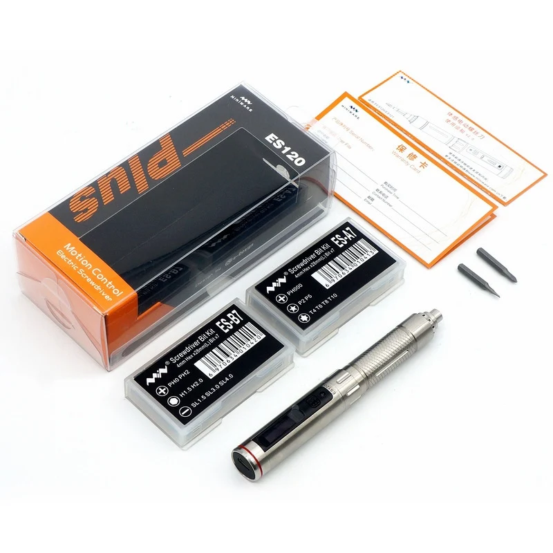 Multifunctional 3-5V ES120 Plus Motion Control Screwdriver Cordless Electric OLED W/Bits Power Tool | Инструменты