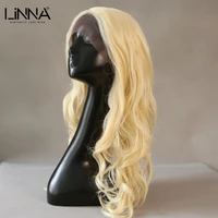 linna cosplay lace synthetic wig 26 inch ombre brown blonde 613 long wavy middle part lace wigs high temperature fiber wigs
