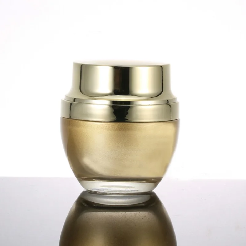 Стеклянная банка 50 г Красного/прозрачного/черного/золотого цвета для