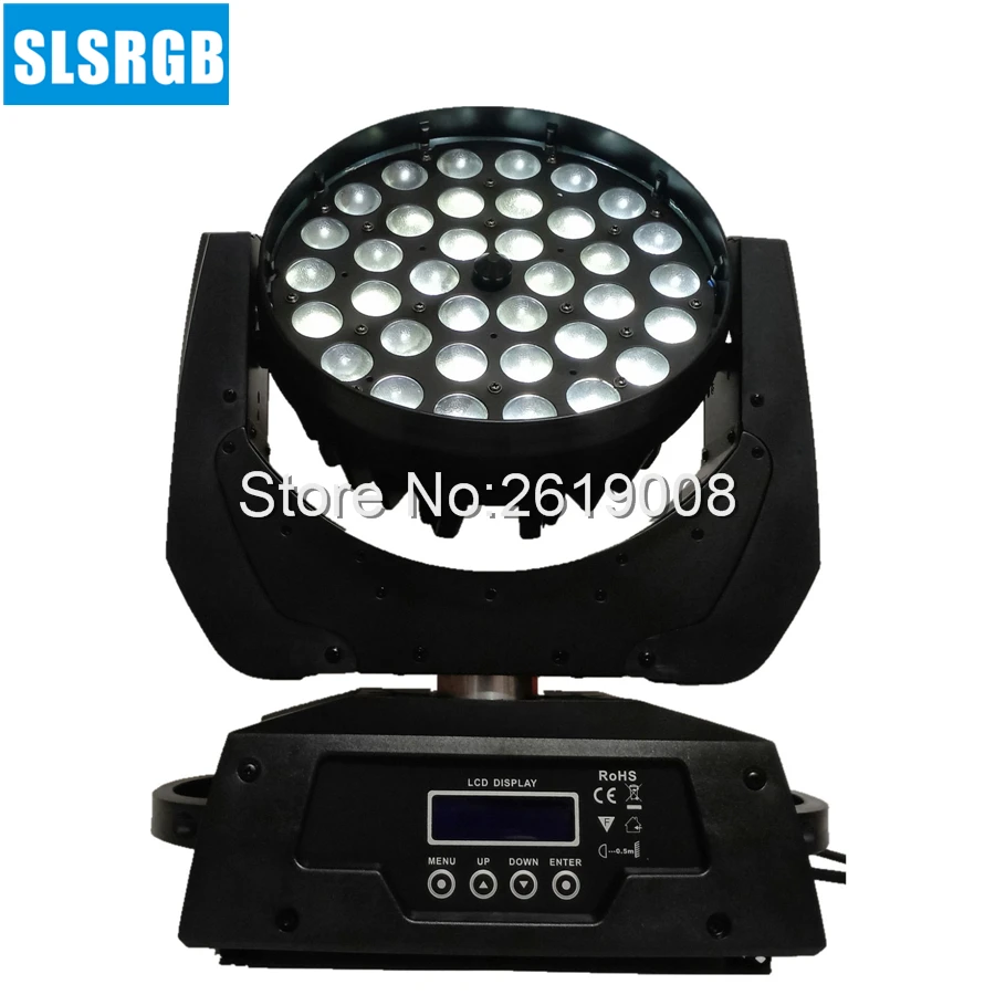 4pcs/lot RGBWA 5in1 36x15w Beam Zoom Led Moving Head Wash For disco stage show party LED Light | Лампы и освещение