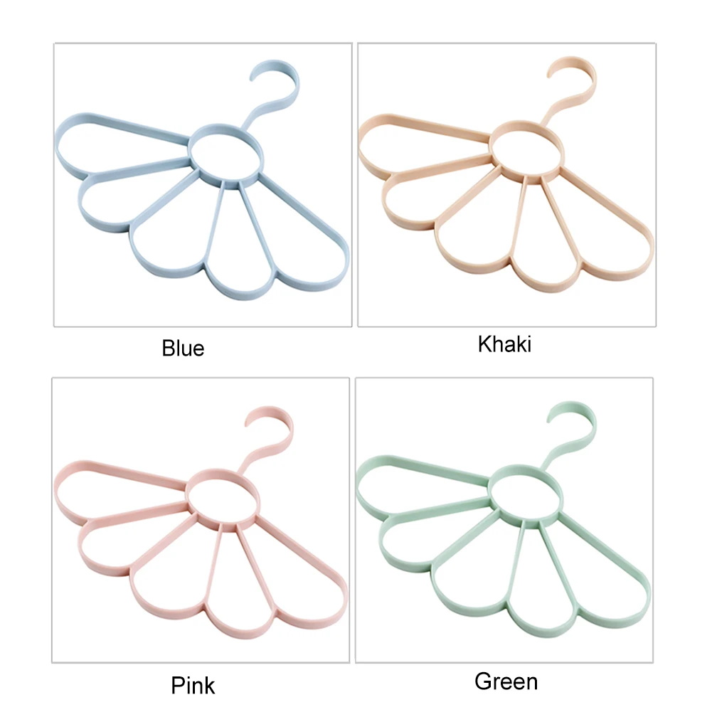 Nordic Clothes Hangers Multifunction Baby Hanger Scarf Frame Petal Tie Belt Storage Organizer Rack |