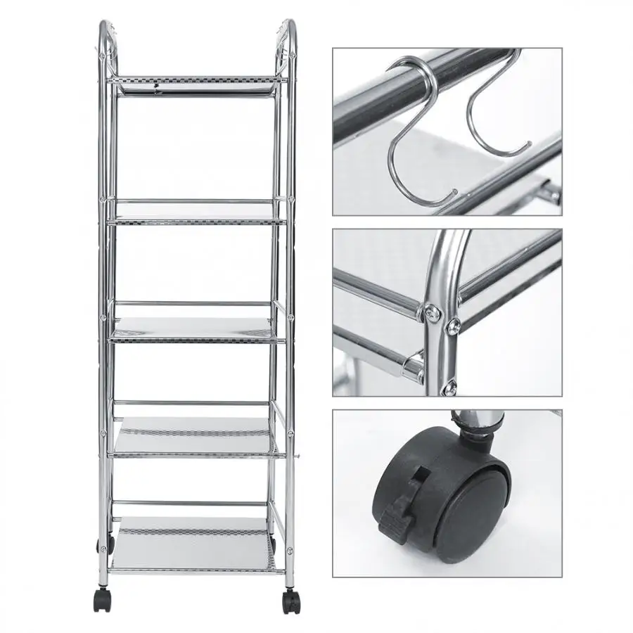 5 круглый Ланч-бокс Нержавеющая сталь стеллаж для хранения полки Пособия по