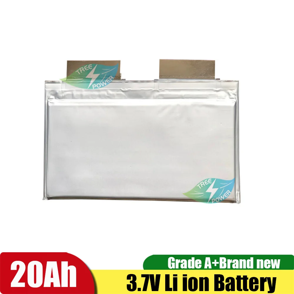 1pcs Simple  20Ah 3.7V Rechargeable Polymer Battery Pack Lithium Ion Cell for 12V 24V 36V E-bike UPS Power Convertor Solar Light