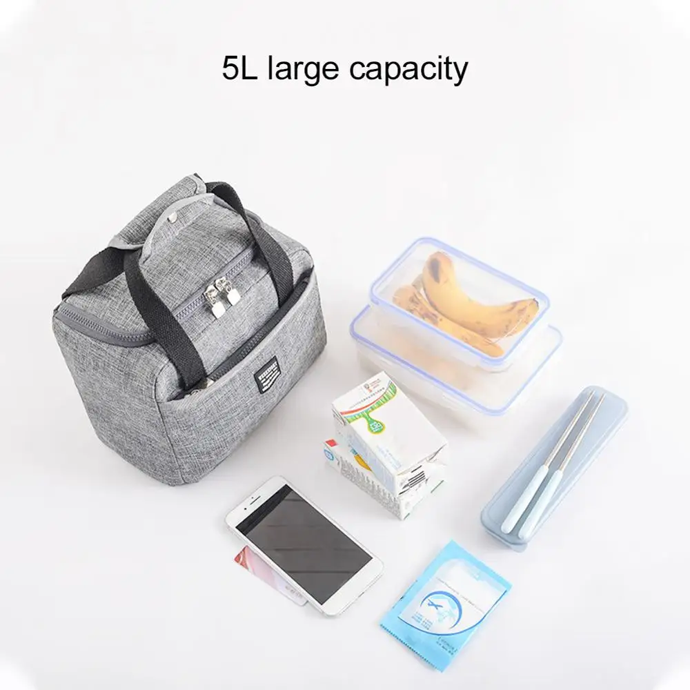 Портативный Термоизолированный Ланч-бокс тоут сумка-холодильник мешок для бенто