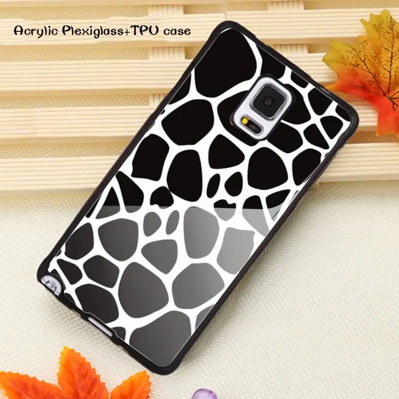 

Zebra pattern Phone Case Acrylic Plexiglass TPU For Samsung Note20 10 9 8 7 5 Pro ULTRA