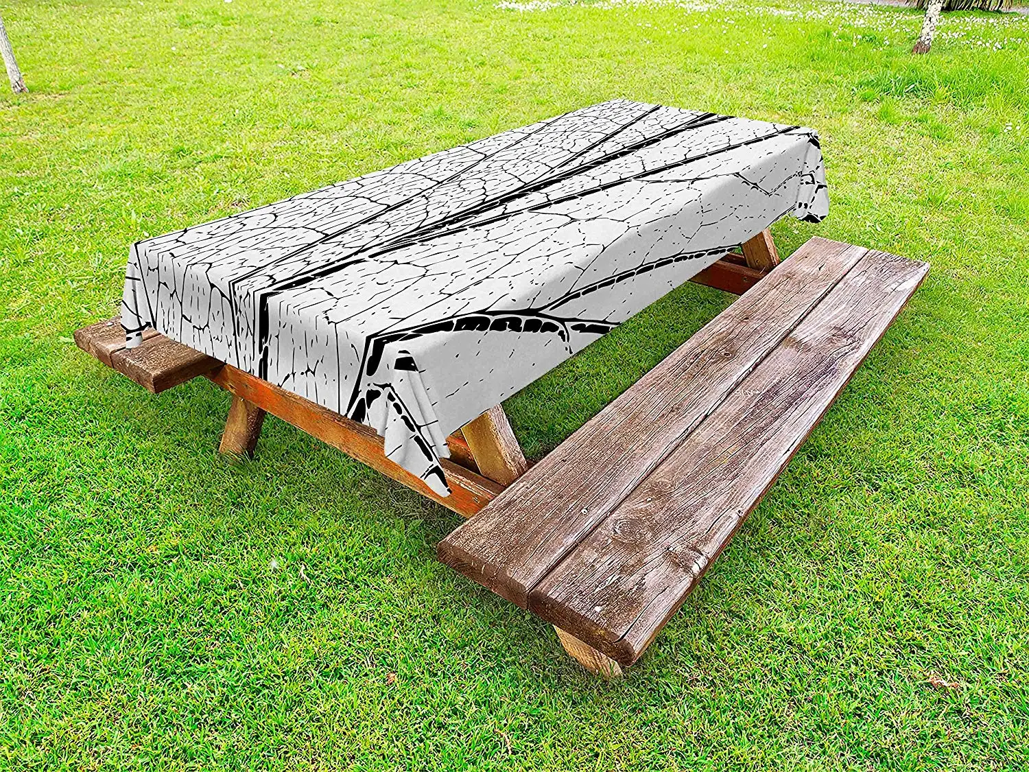 Уличная скатерть с листом гранж текстура узор карандашом рисунок деревенский