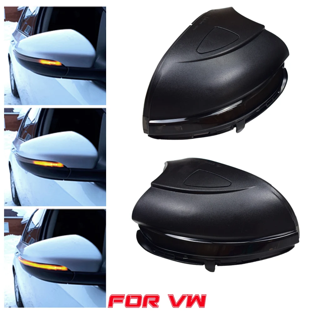 

For Volkswagen VW GOLF 6 VI MK6 GTI R line R20 Touran LED Dynamic Blue Turn Signal Blinker Side Rear-View Mirror Indicator Light