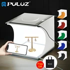 PULUZ Mini 22.5 LED Photography Shadowless Bottom Light Lamp Panel Pad +2LED Panels 20CM lightbox Photo Studio Shooting Tent Box