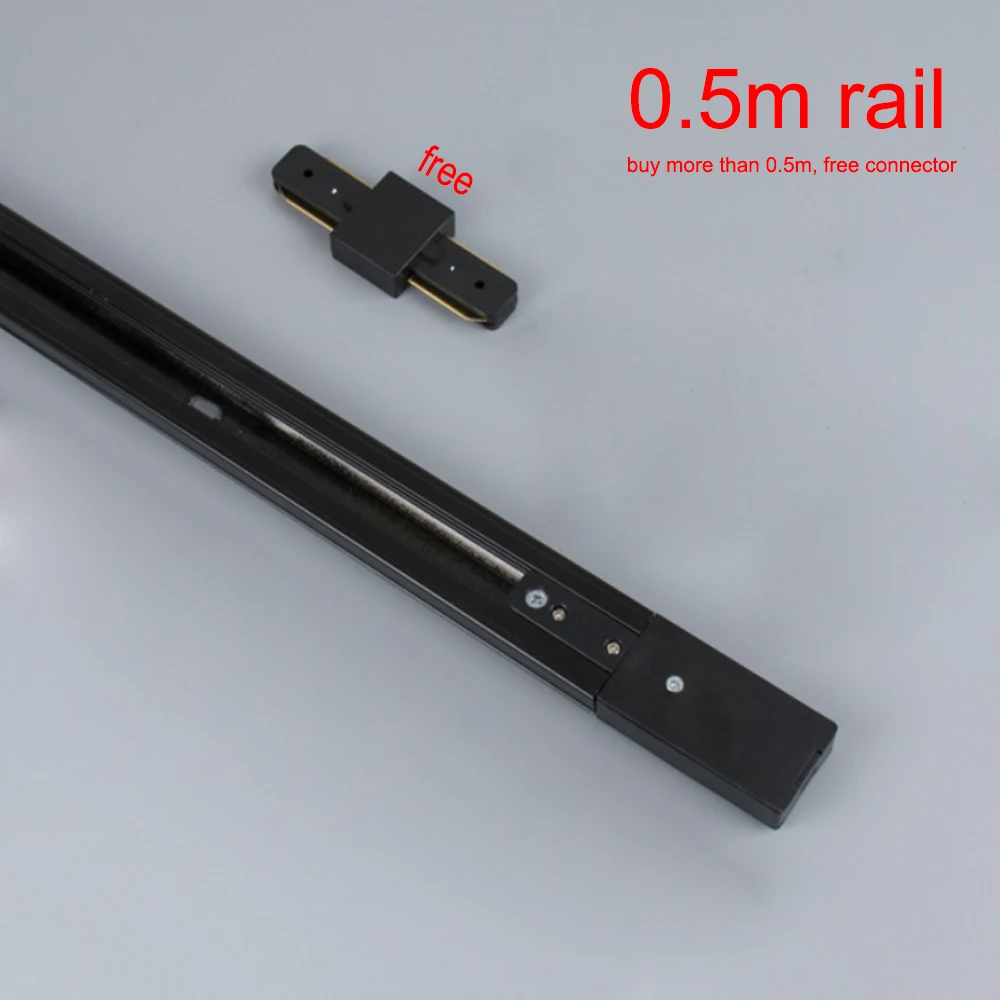 0.5m rail 2 Zerouno GU10 Светодиодный светильник для трека 7 Вт, скандинавский Трековый светильник, Точечный светильник s, потолочный светильник s для магазина одежды, выставки - Испускаемый цвет: 0.5m rail 2