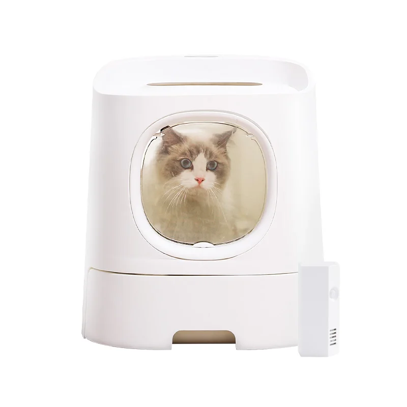 

Automatic Cat Litter Box Self Cleaning Training Plant Big Enclosure Furniture House Cat Bedpans Arenero Gato Cat Supplies BD50CB