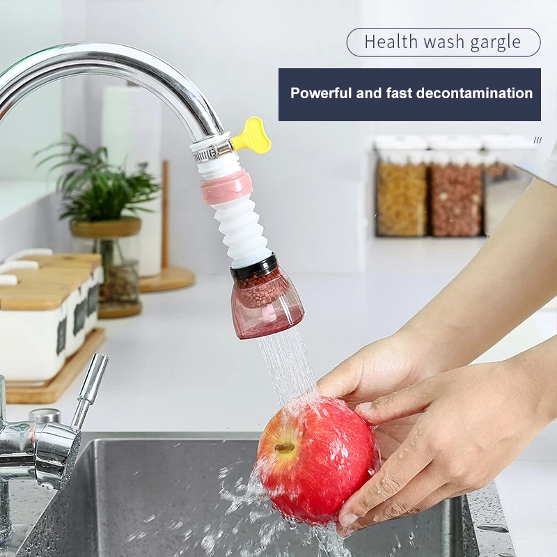 

Креативный удлинитель для кухонного крана, регулируемый на 360 градусов, водосберегающий, брызгозащищенный кухонный гаджет, водопроводный ф...