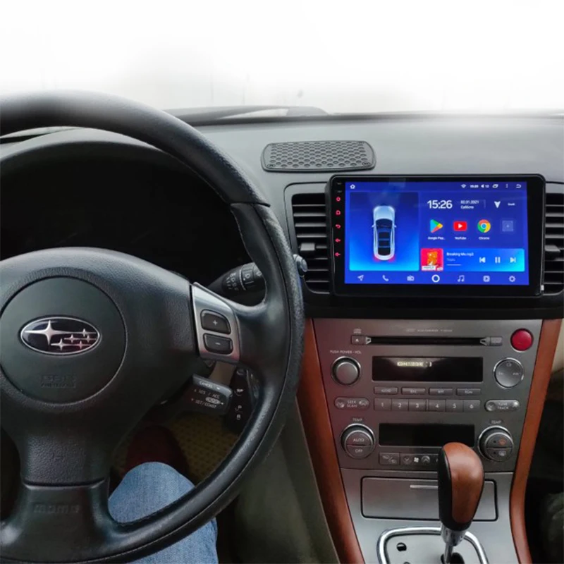 Автомагнитола 2 Din мультимедийный видеоплеер навигация GPS Android для Subaru Outback 3 Legacy 4
