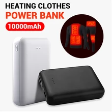 2.1A Fast Charging Power Bank Mobile 10000mAh Portable Phone Charging Powerbank External Warm Palace Belt Heating Battery