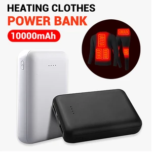 2 1a fast charging power bank mobile 10000mah portable phone charging powerbank external warm palace belt heating battery free global shipping