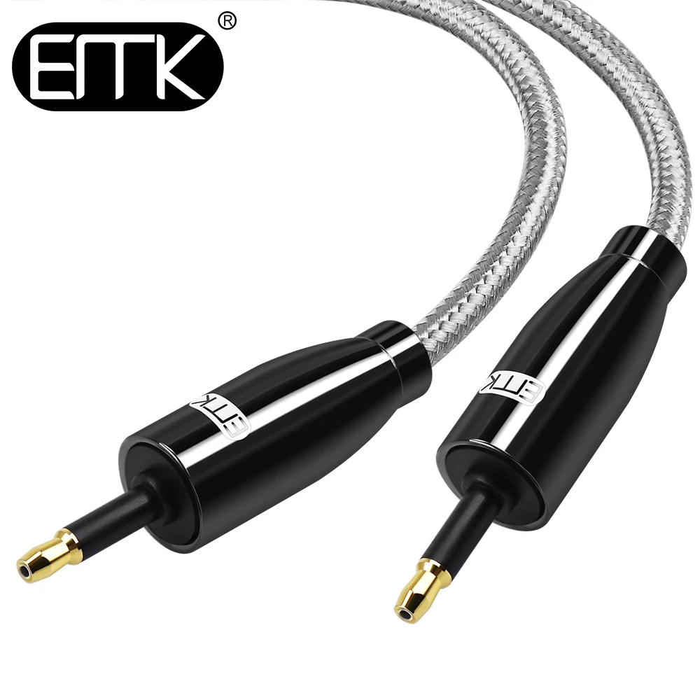EMK 3 5 мм Мини Toslink до мини оптический кабель SPDIF м 8 1 аудио для динамиков DVD|Кабели VGA|