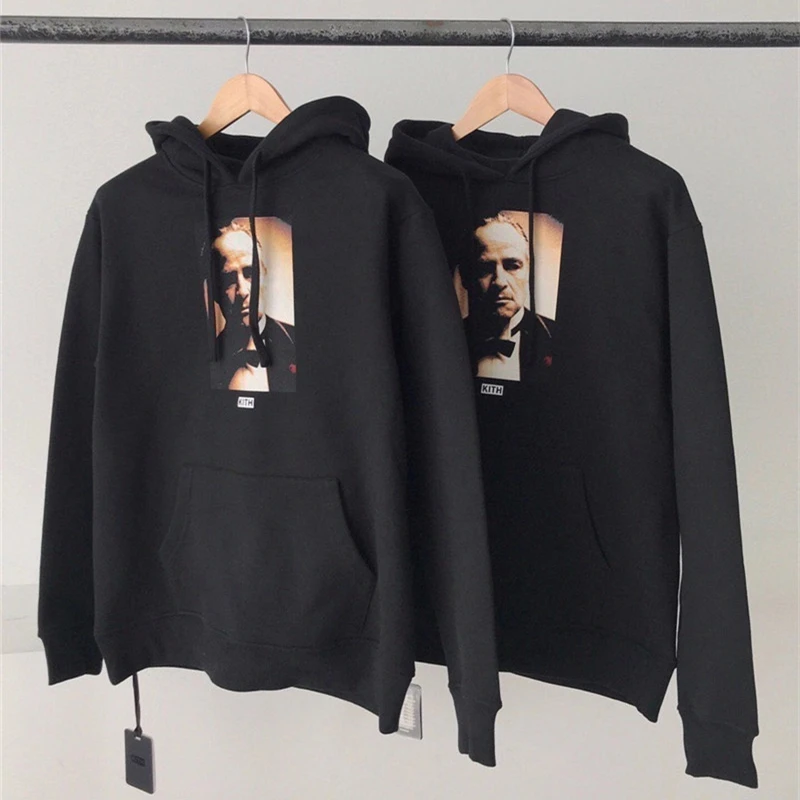 

KITH THE GODFATHER IL PADRINO Hoodie Men Women 1:1 Best Quality Inside Tags Sweatshirts Loose KITH Pullover Hoody