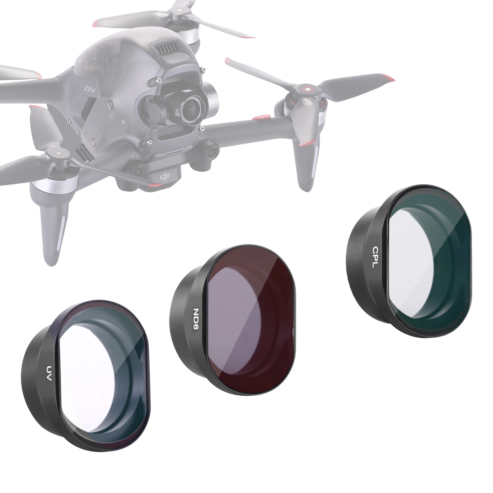 

Neewer 3-Pack Filter Set for DJI FPV Drone, CPL Circular Polarizer Filter, UV Filter and ND8 Filter Kit
