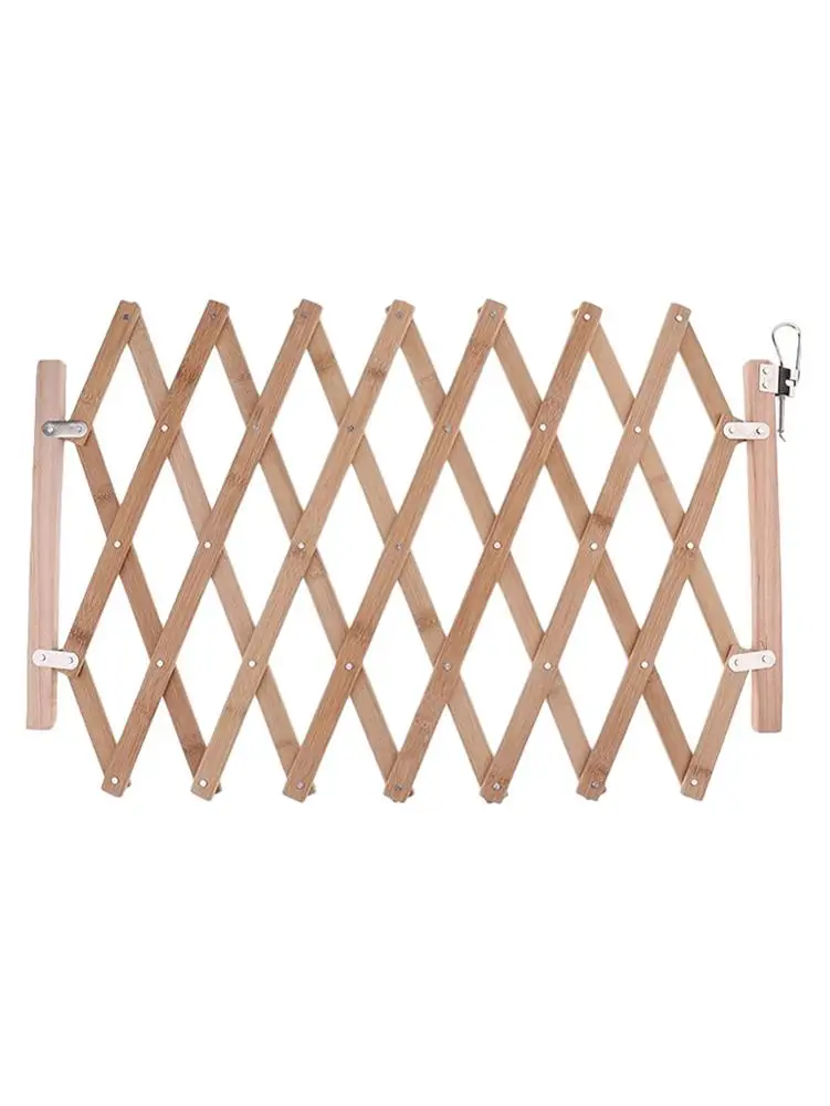 

2020 Wooden Fence Retractable Pet Gate Pet Fence Baby Door Gates Dog Stair Gate Extendable Safety Gate Child Safety Door