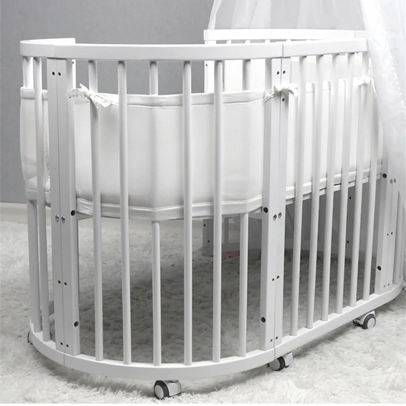 

2pcs Baby Bed Mesh Bumpers Bed Protector Crib Bumper Pads Baby Bed Bumper Bed Surrounded Safety Rails