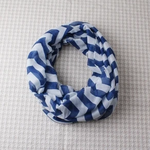classic blue 16 цветов, шеврон, волнистый принт, бесконечный шарф, лето, весна, для девочек, петля, Детские кольца, шарфы, аксессуары для малышей, детский снуд - Цвет: classic blue
