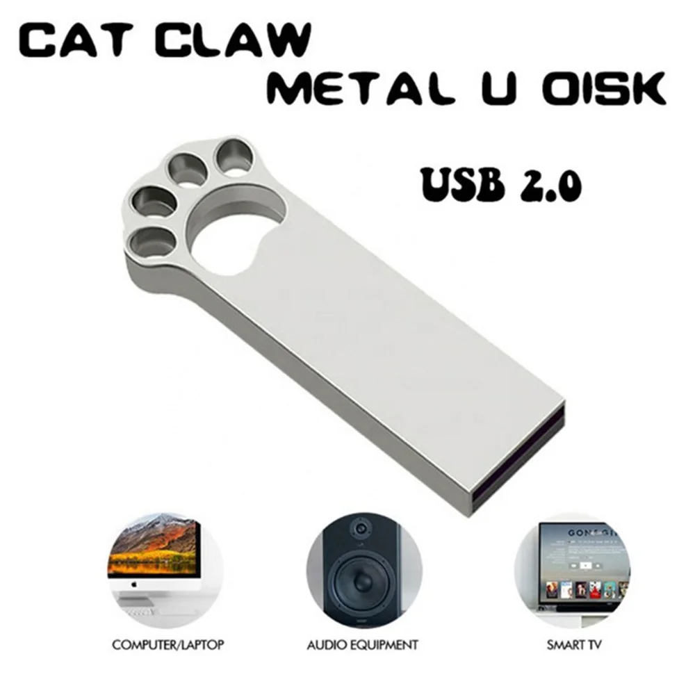 

Металлический флеш-накопитель в виде кота