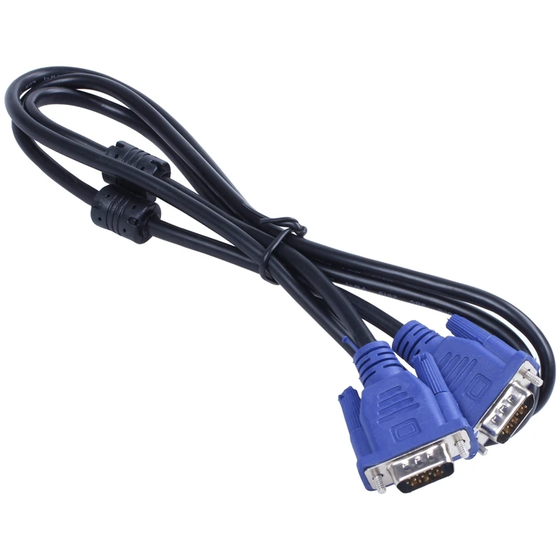 15Pin 1 5 м VGA удлинительный кабель со штыревыми соединителями на обоих концах для