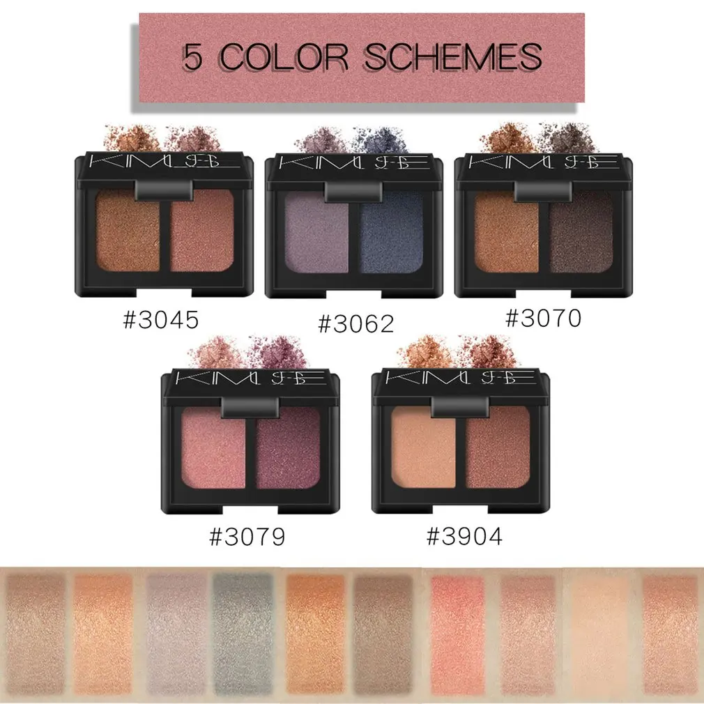 KIMUSE палитра теней для век матовый блеск макияж Shimmer Eyeshadow Kit