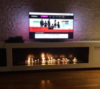 hot sale 30 inches luxury automatic control bio ethanol fireplace