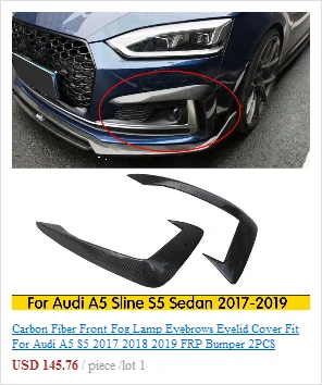 Для Audi A5 Sline хэтчбек высокое качество задний спойлер из полиуретана диффузор бампер Защита бампера Защита заднего бампера