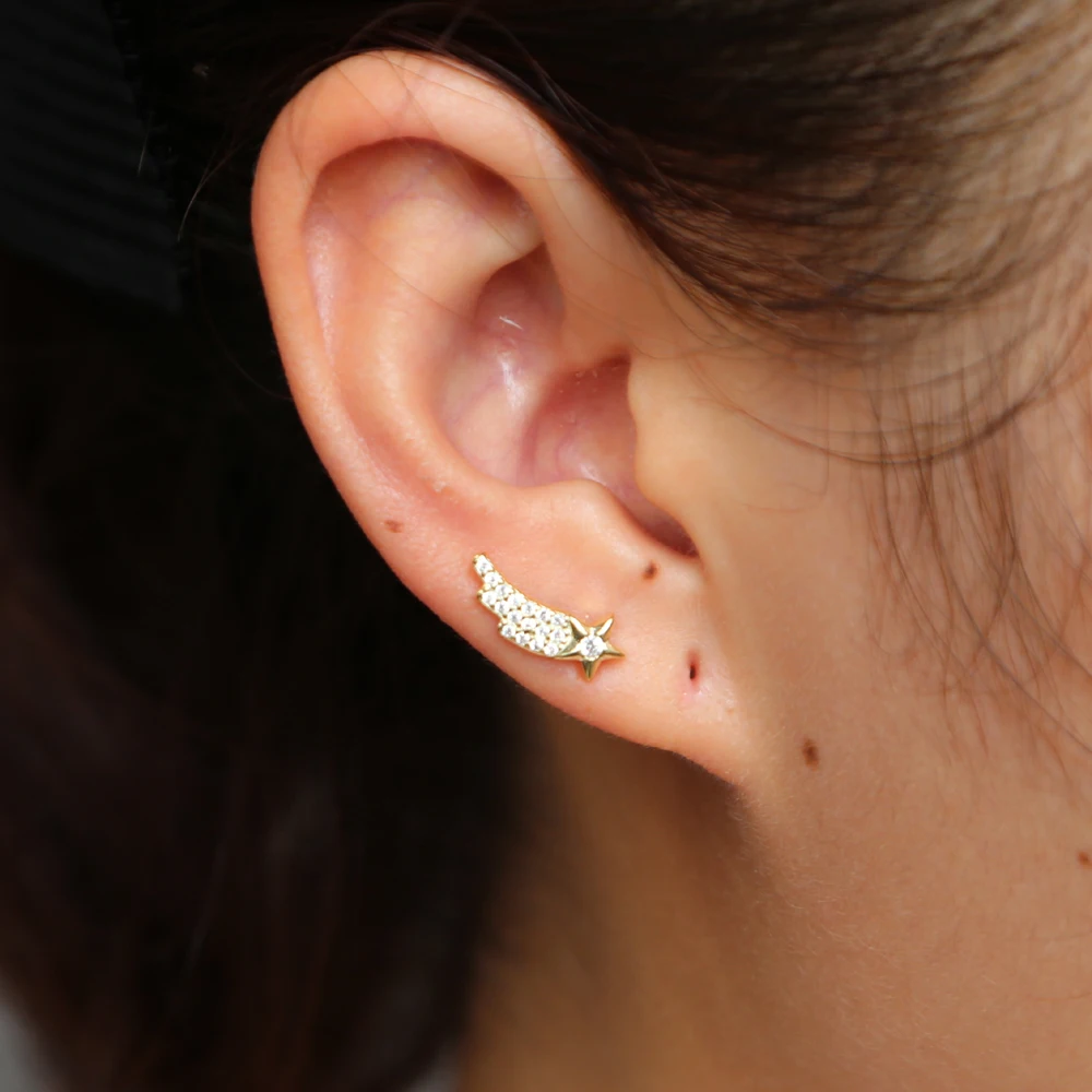 Роскошные свадебные серьги из стерлингового серебра 925 пробы с кристаллами и