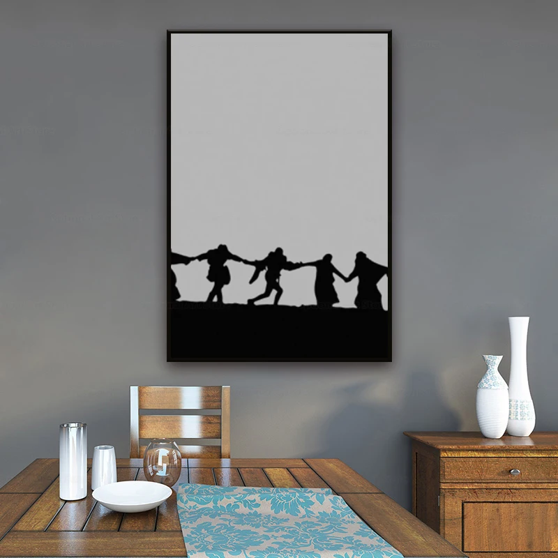 

Ingmar Bergman s Seventh Seal Wall Art Canvas Print Silk Fabric Wall Poster Art Decor Sticker Bright