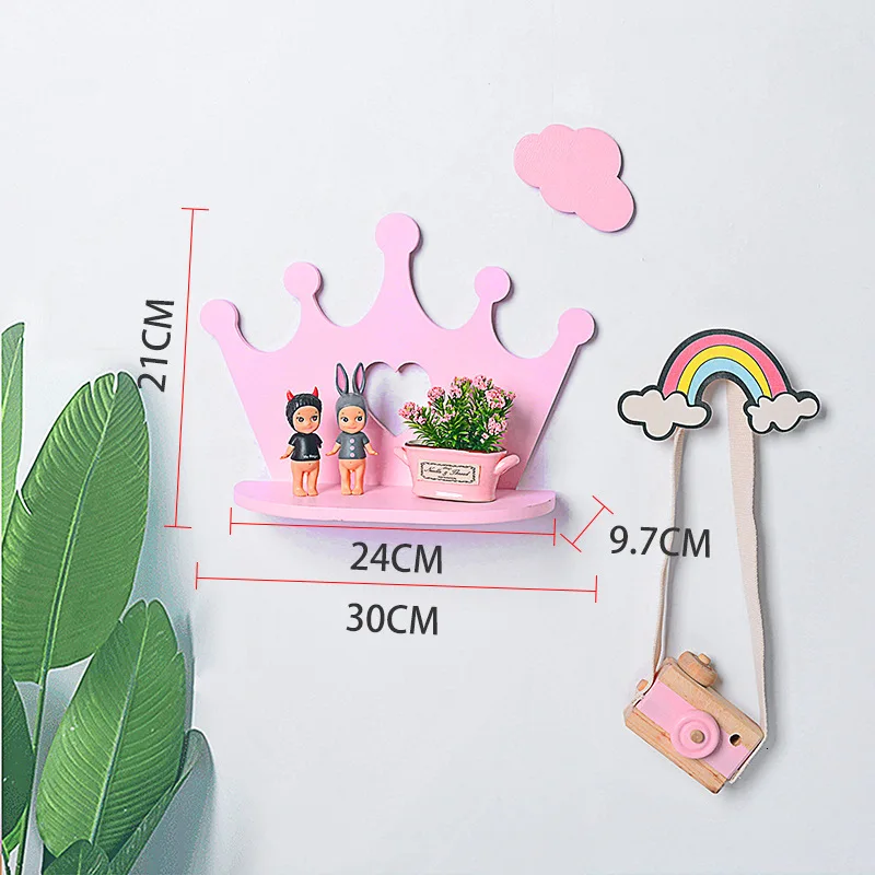 Детская комната Декор Розовый Лебедь деревянная полка настенные декоративные