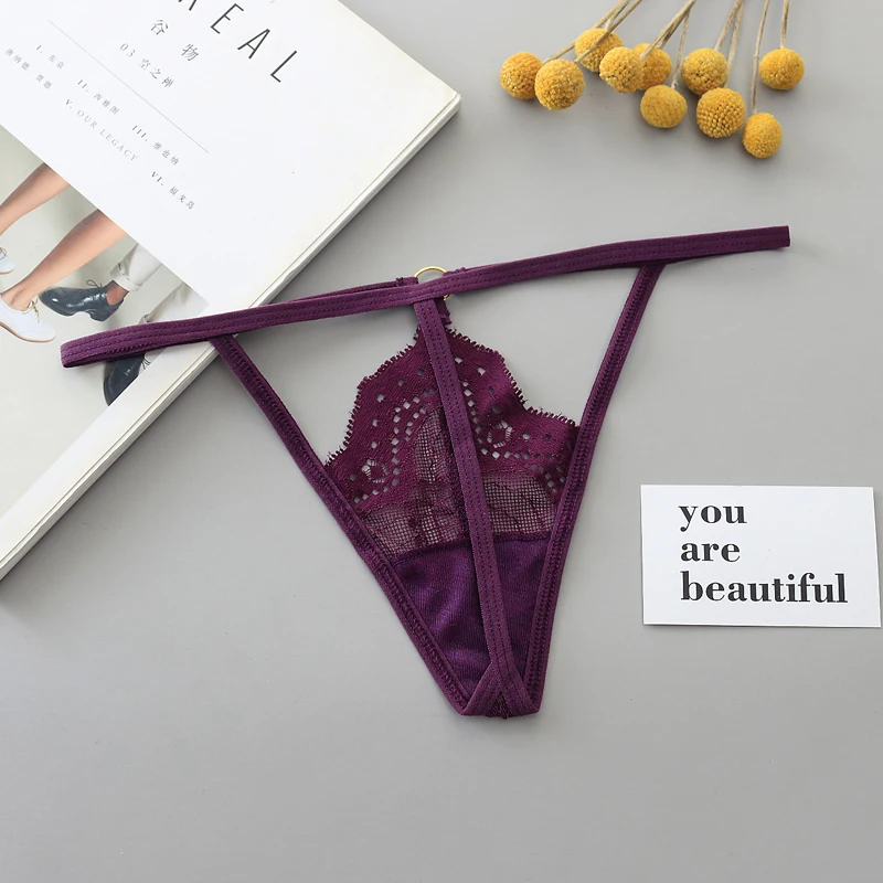 Одноцветные стринги сексуальные женские соблазнительное женское нижнее белье