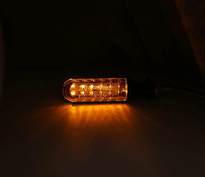 2 шт. 12V поворота для мотоцикла сигнальный светодиод желтый свет лошадь "бегущая вода" мигать цилиндрический Универсальный Аксессуары для мотоциклов