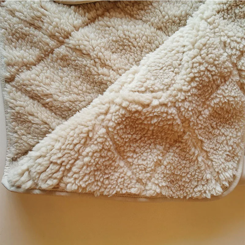 Женская Стеганая куртка из овечьей шерсти с карманами|Женские парки| |