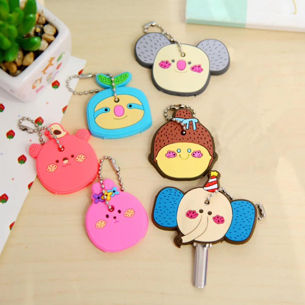 

cartoon Cute Silicone Protective key Case Cover For key Control Dust Cover Holder Organizer Wallet Home Accessories Supplies