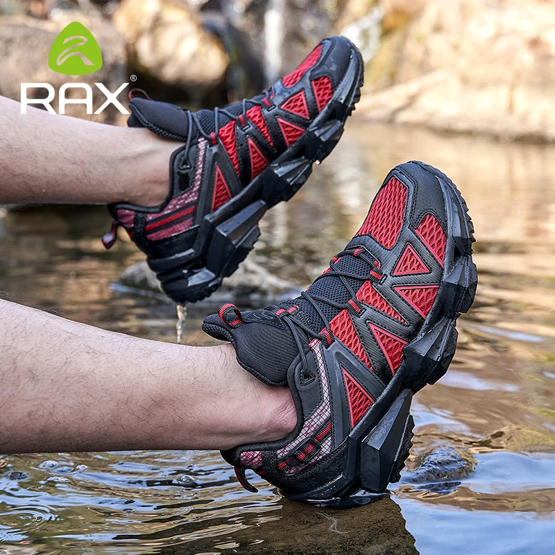Фото Мужские дышащие треккинговые кроссовки Rax, водонепроницаемая обувь, мужские спортивные кроссовки, походные уличные кроссовки, прогулочная ... №3