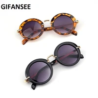 gifansee round metal frame sunglasses children baby boys girls uv400 kids toddler glasses eyewear shades goggles