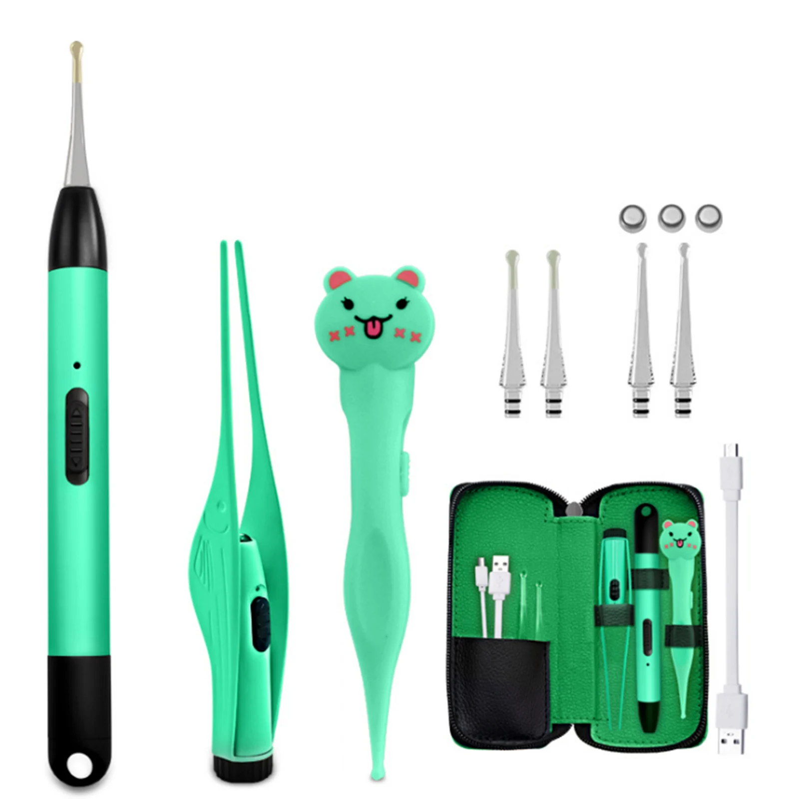 Инструмент для чистки ушей Комплект Earpicks уха воск удаления волос Инструменты