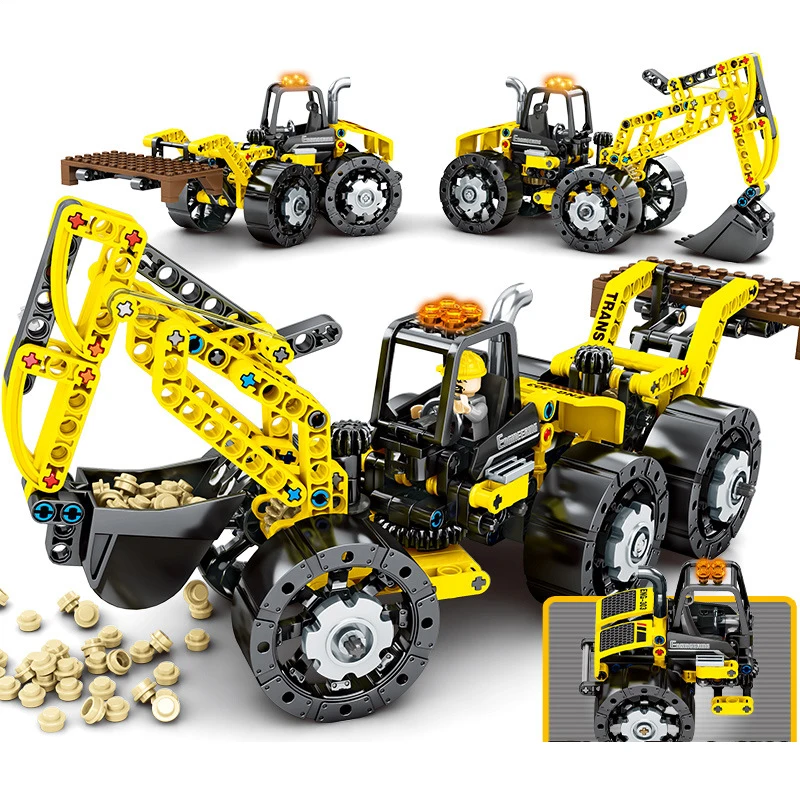 Город строительная техника бульдозер navvy Строительные блоки совместимы с