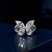 sterling silver 925 ring charms korean fashion butterfly rings for women teen girls fine jewelry accessories anti allergic