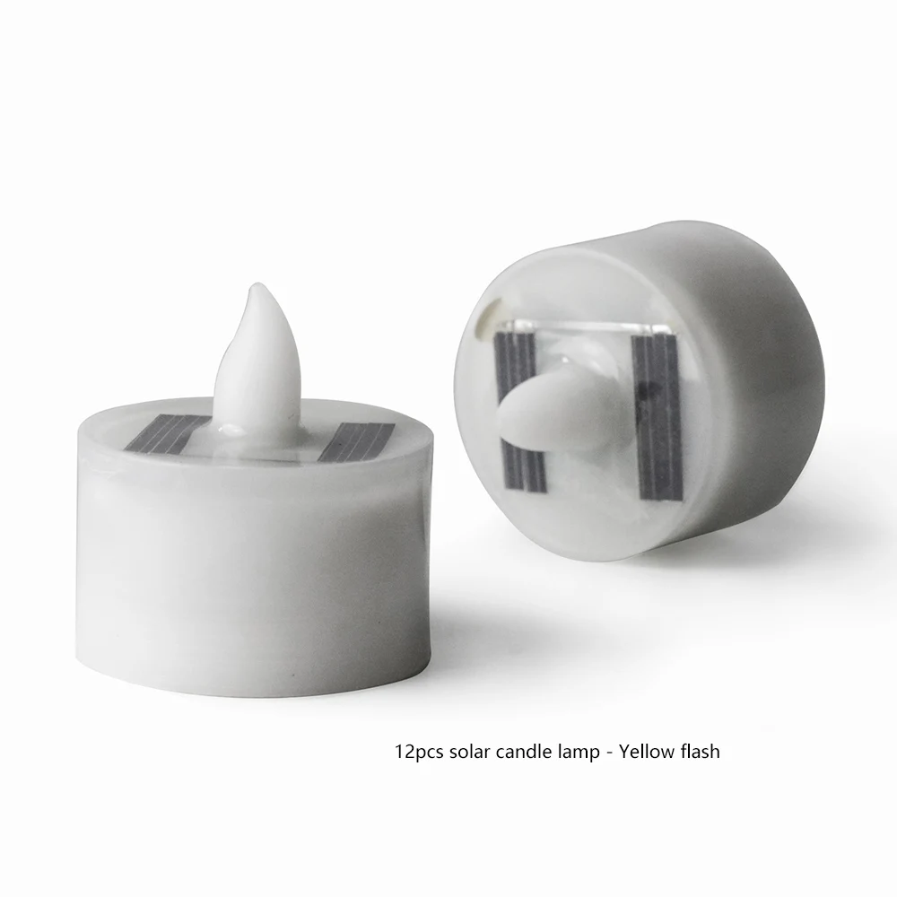 12 шт. водонепроницаемая электрическая имитация свечи беспламенная СВЕТОДИОДНЫЙ