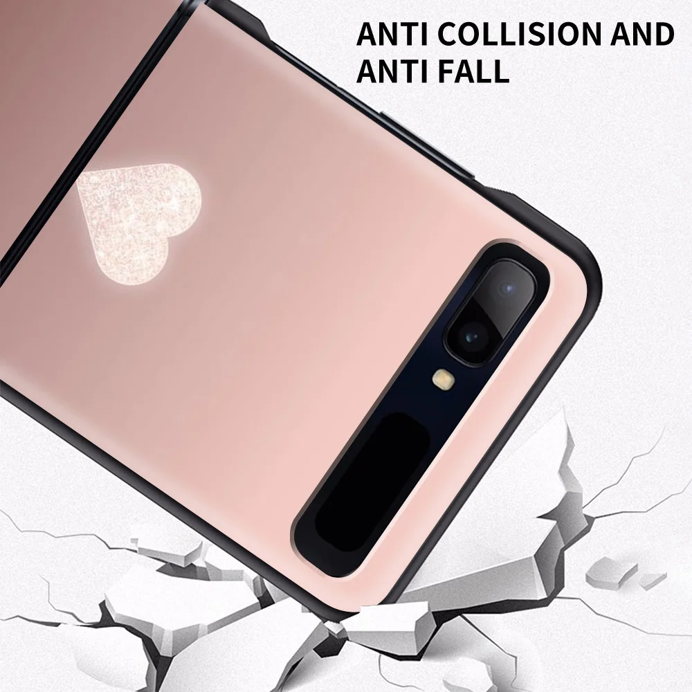 phone case for samsung galaxy z flip3 5g z flip 3 5g zflip cover cellphone shell caso mobilephone fundas pink rose bling picture free global shipping