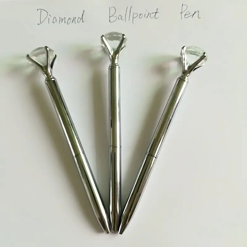 

Creative Design Queen's Scepter Ball Pen Diamond Crystal Gem Ballpoint Pen Colored Plastic Neutral Pen Office Writing Stationery